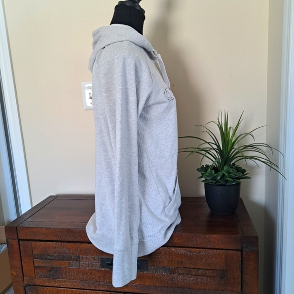 Champion Hoodie Light Grey Womens Medium Sweatshirt Cotton Blend - Picture 2 of 13